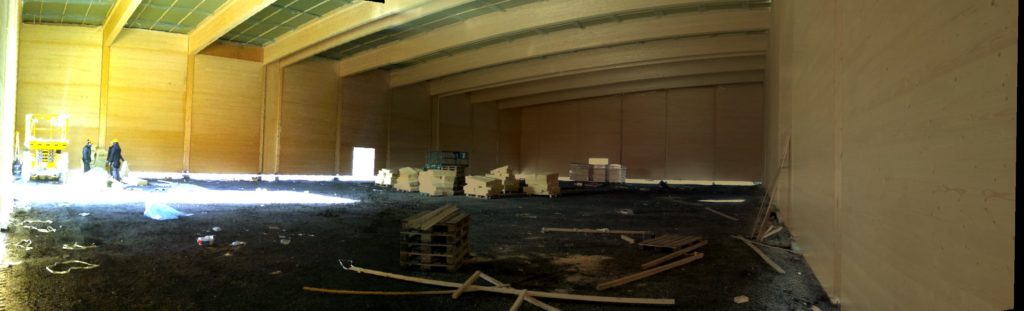 Hovedhallen klar for rydding og avretting for betongstøp